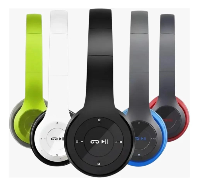AUDIFONOS BLUETOOTH P47 CON FM Y MICROFONO ROJO - 3