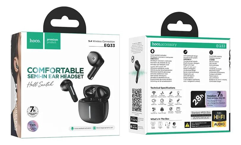 AUDIFONOS INALAMBRICOS BLUETOOTH NEGRO CON APP - 4