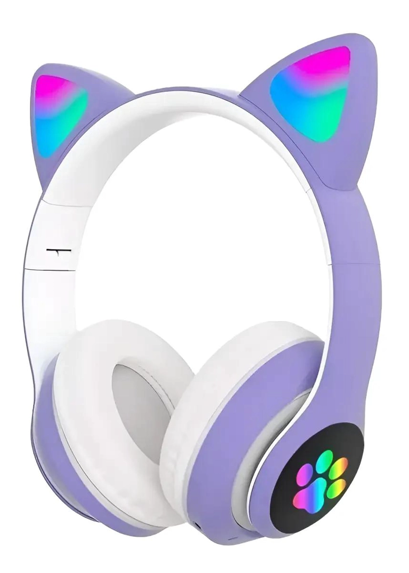 AUDIFONOS BLUETOOTH CON LUCES RGB PARA NIÑA - 1