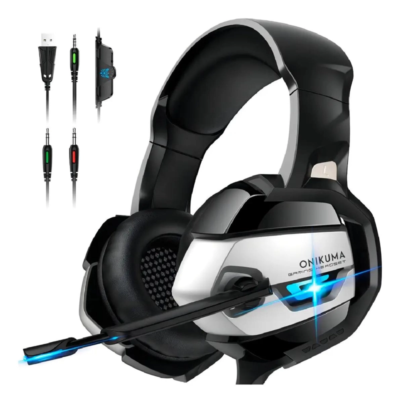 AUDIFONOS GAMER CON LUZ LED Y SONIDO ENVOLVENTE - 2