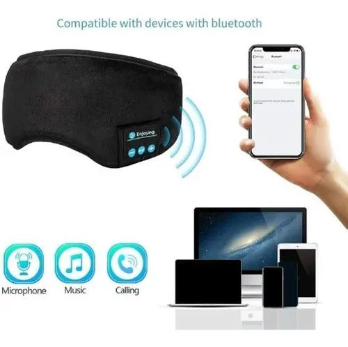 ANTIFAZ PARA DORMIR CON AURICULARES BLUETOOTH 5.0 - 3
