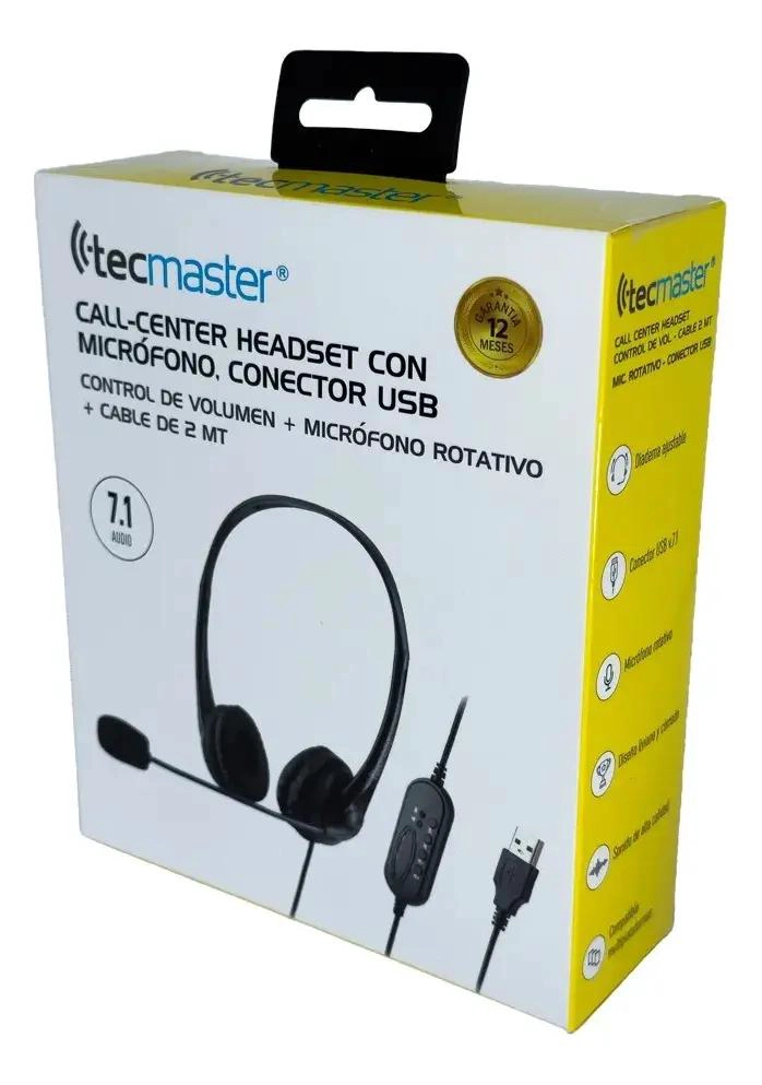 AUDIFONOS CON CABLE USB PARA CALL CENTER - 3