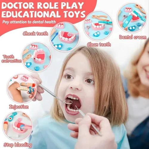 SET DE JUEGO DE ROLES DOCTOR Y DENTISTA EN MADERA PARA NI - 4