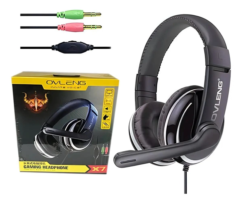 AUDIFONO GAMER OVER EAR CON MICROFONO OVLENG X7 - 4