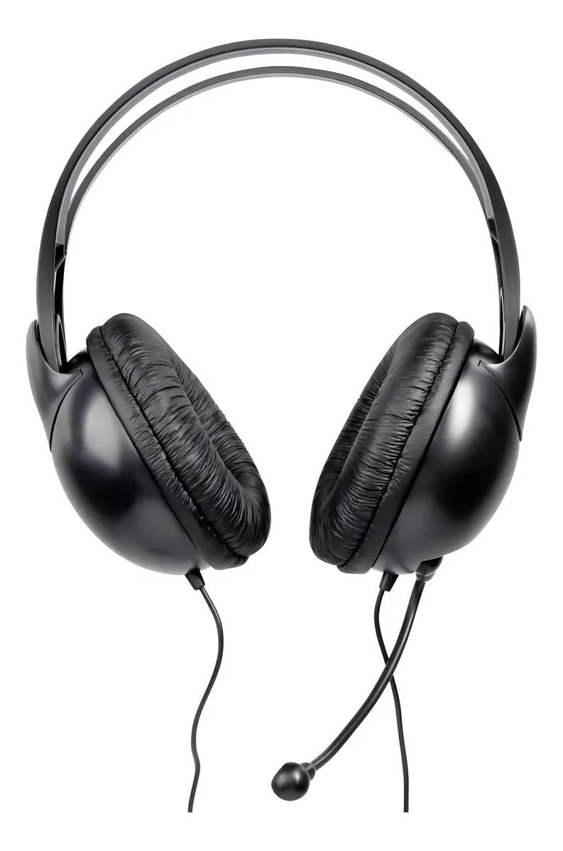 AURICULARES CON MICROFONO Y CABLE DE 1.2 M NEGRO - 3