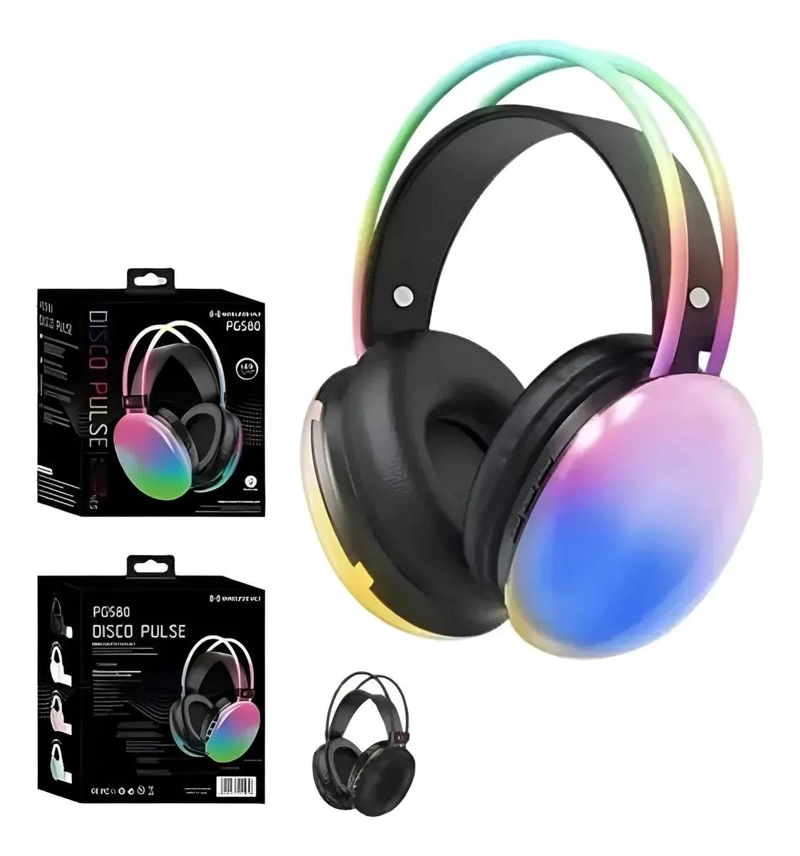 AUDIFONOS BLUETOOTH INALAMBRICOS CON LED RGB - 2