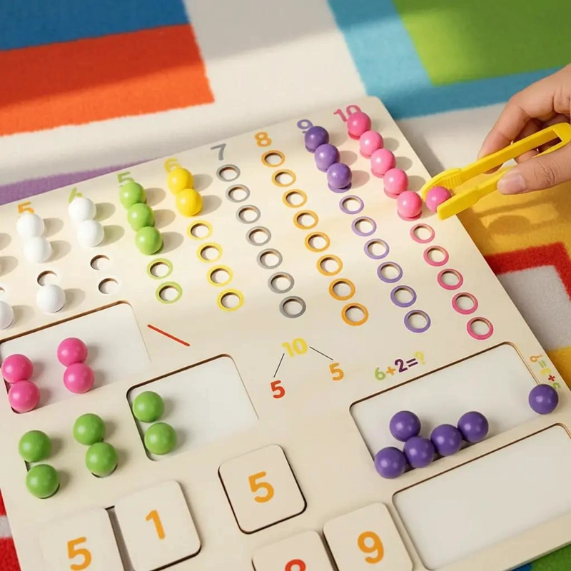 JUGUETE DIDACTICO MONTESSORI PARA EDUCACION MATEMATICA - 2