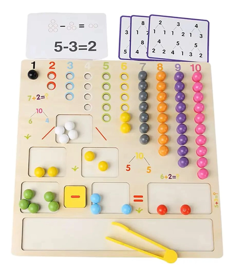 JUGUETE DIDACTICO MONTESSORI PARA EDUCACION MATEMATICA - 4