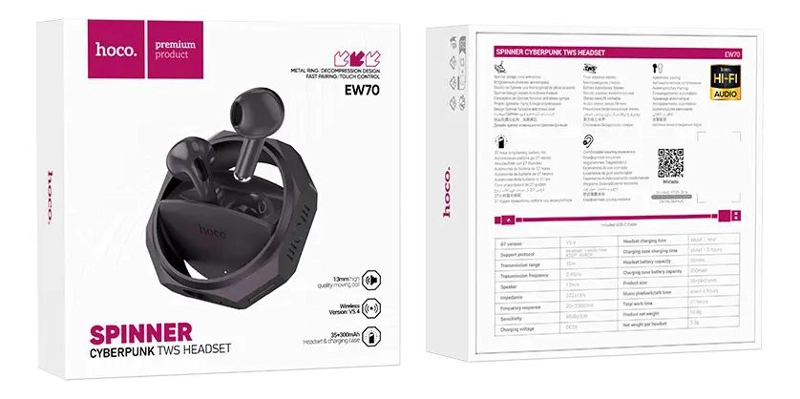 AUDIFONOS IN EAR BLUETOOTH NEGRO EW70 - 3