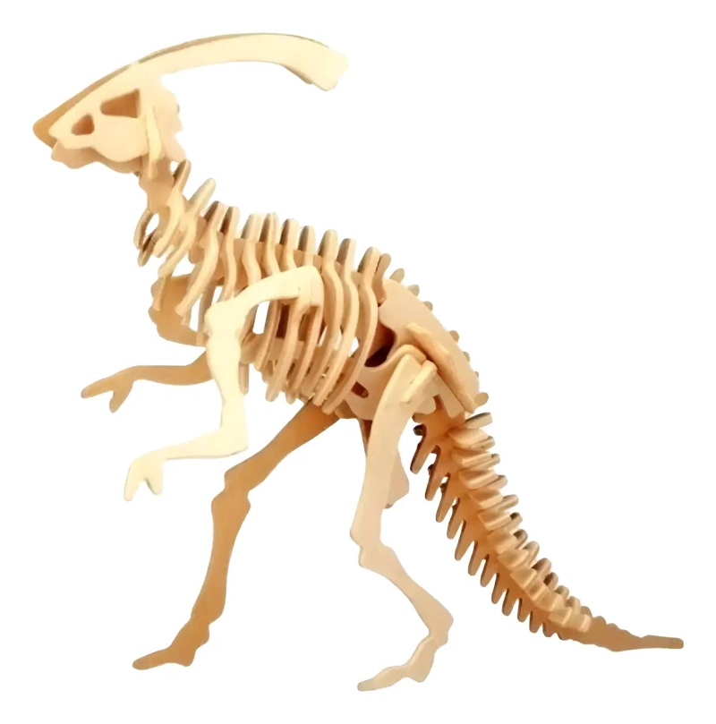 PACK 5 ROMPECABEZAS 3D DE MADERA DINOSAURIOS - 1