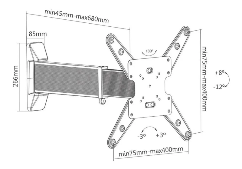 SOPORTE PARA SUJETADOR AJUSTABLE SBRP431 - 3