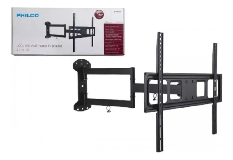SOPORTE DE PARED PARA TV O MONITOR 37 A 70 PULGADAS NEGRO - 2