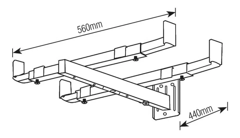 SOPORTE PARA MICROONDAS BLANCO CON TOPE - 2