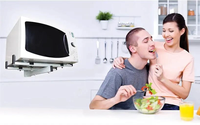 SOPORTE PARA MICROONDAS BLANCO CON TOPE - 3