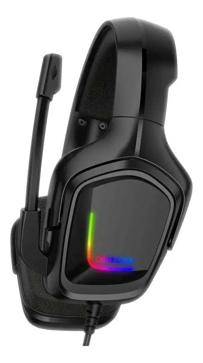 AURICULARES GAMER OVER-EAR CON MICROFONO Y LUZ LED - 3