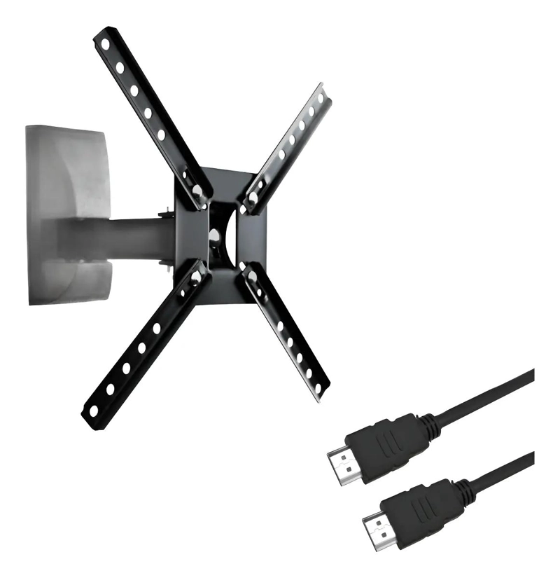 SOPORTE TV CON BRAZO PARA PANTALLAS 10 A 55 PULGADAS Y 1M - 1