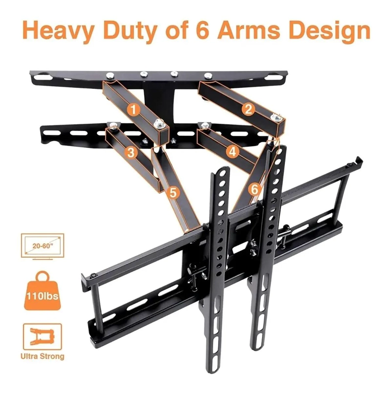 SOPORTE DE TV CON DOBLE BRAZO PARA PANTALLAS 20 A 60'' - 3