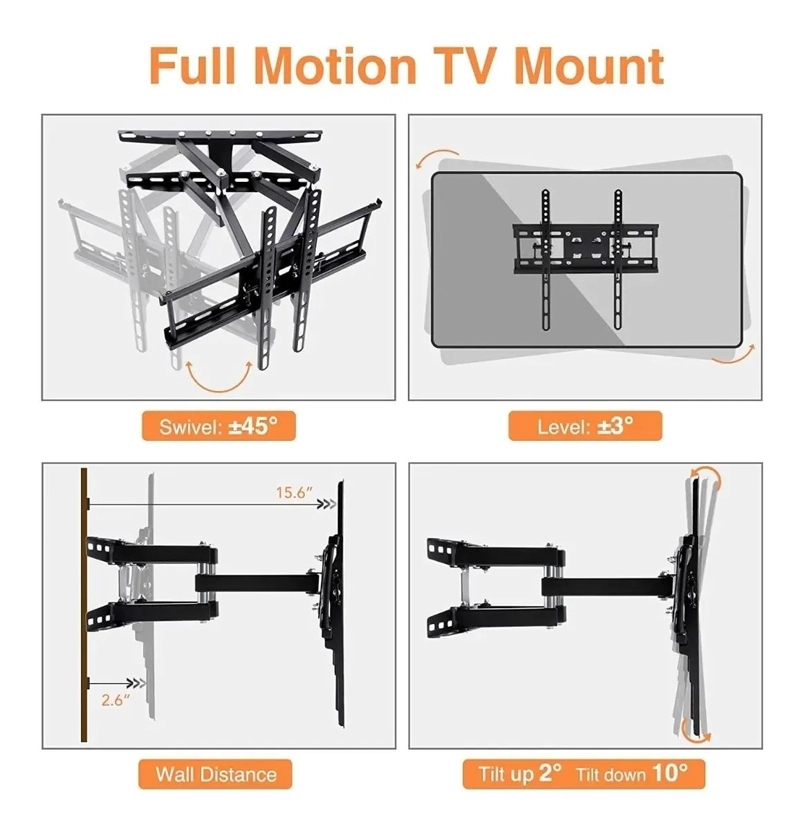 SOPORTE DE TV CON DOBLE BRAZO PARA PANTALLAS 20 A 60'' - 5