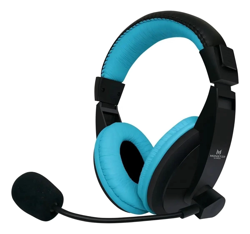 AURICULARES GAMER LOUD BLUE CON MICROFONO MULTIPLATAFORMA - 1