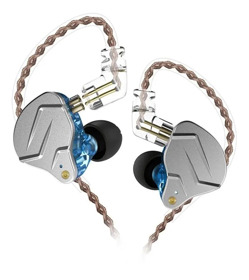 AUDIFONOS IN-EAR KZ ZSN PRO AZUL SIN MICROFONO - 1