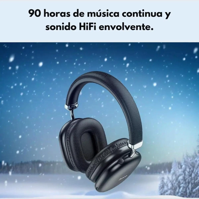 AURICULARES INALAMBRICOS GAMER BLUETOOTH W35 MAX NEGRO - 2