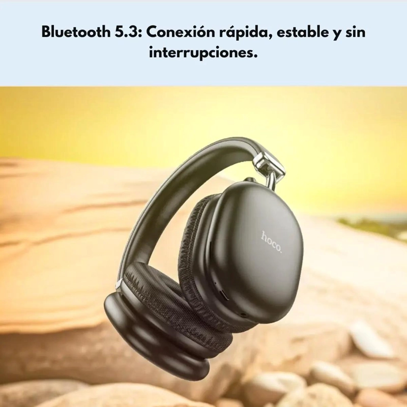 AURICULARES INALAMBRICOS GAMER BLUETOOTH W35 MAX NEGRO - 3