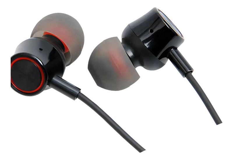 AUDIFONOS HI-FI CON MICROFONO 3.5MM NEGRO - 1