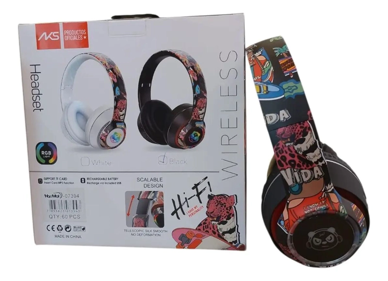 AURICULARES BLUETOOTH URBANOS CON LUZ LED Y SONIDO PREMIUM - 3