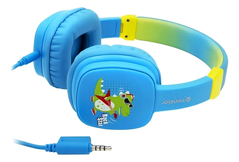 AUDIFONO PARA NIÑOS COLOR AZUL CON DISEÑO COMODO - 4