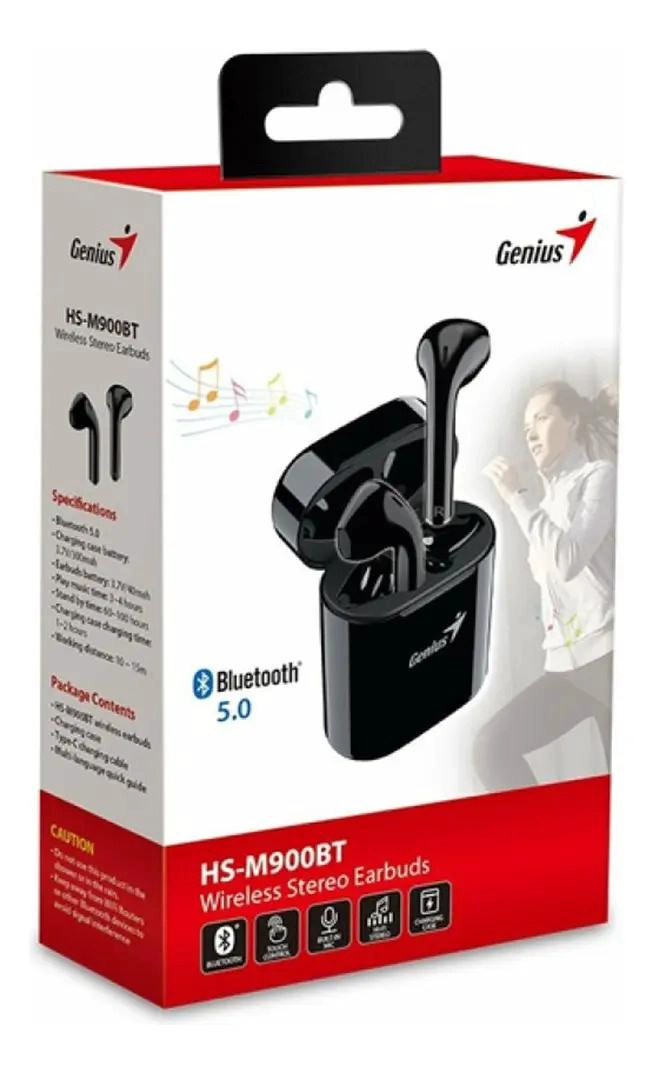 AURICULARES INALAMBRICOS BLUETOOTH COLOR NEGRO - 5