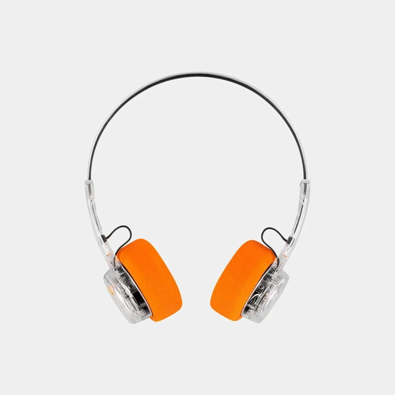 AUDIFONOS ON-EAR TRANSPARENTE RETRO BLUETOOTH - 2