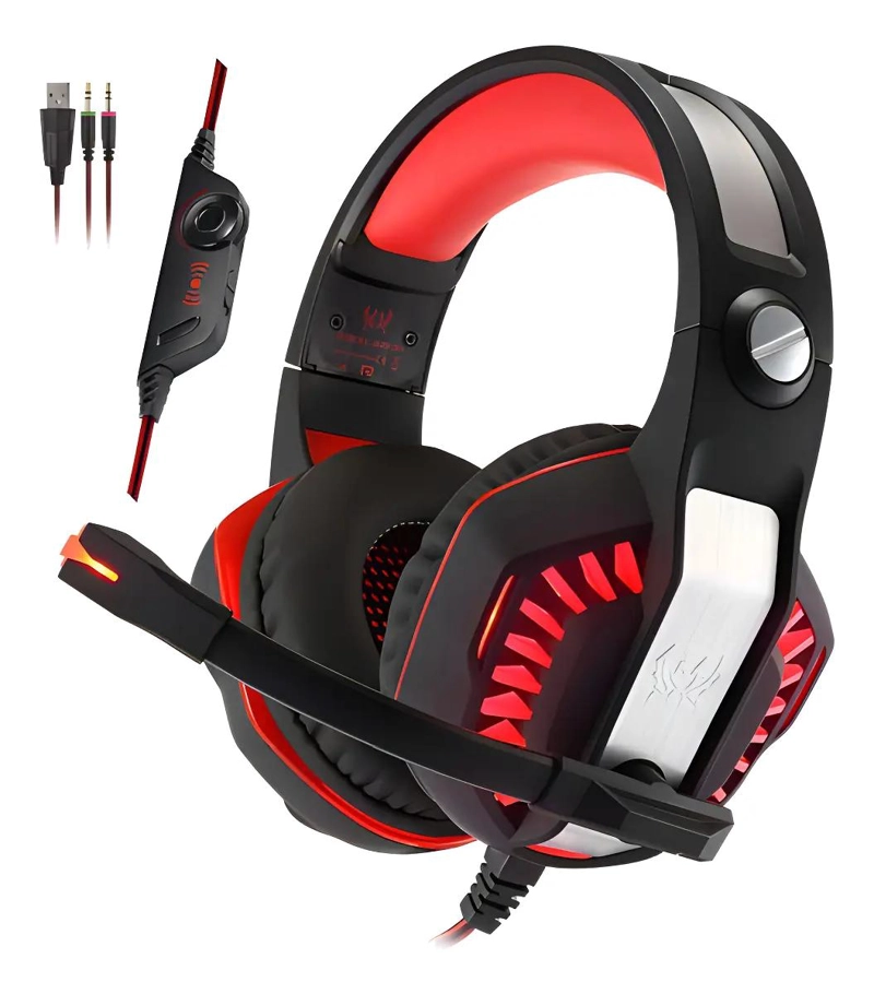 AUDIFONOS GAMER CON LUZ LED Y MICROFONO INTEGRADO - 2