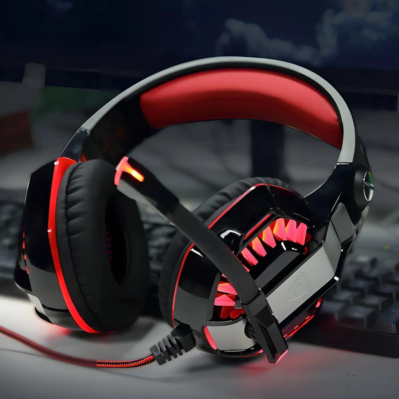 AUDIFONOS GAMER CON LUZ LED Y MICROFONO INTEGRADO - 4