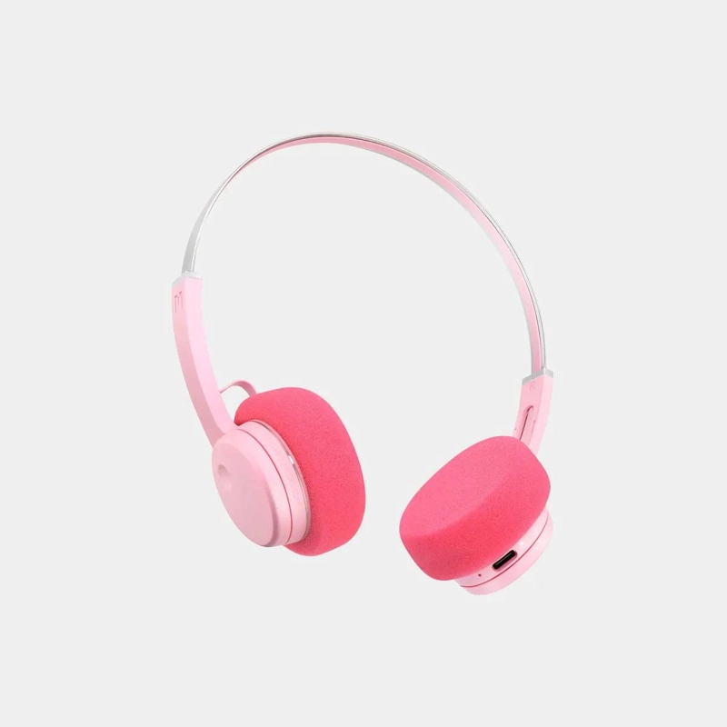 AUDIFONOS ON-EAR BLUETOOTH 5.3 ROSA RETRO - 2
