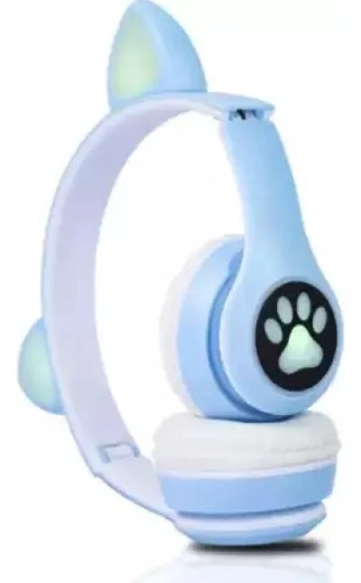 AUDIFONOS INALAMBRICOS BLUETOOTH INFANTIL DISEÑO GATO - 1