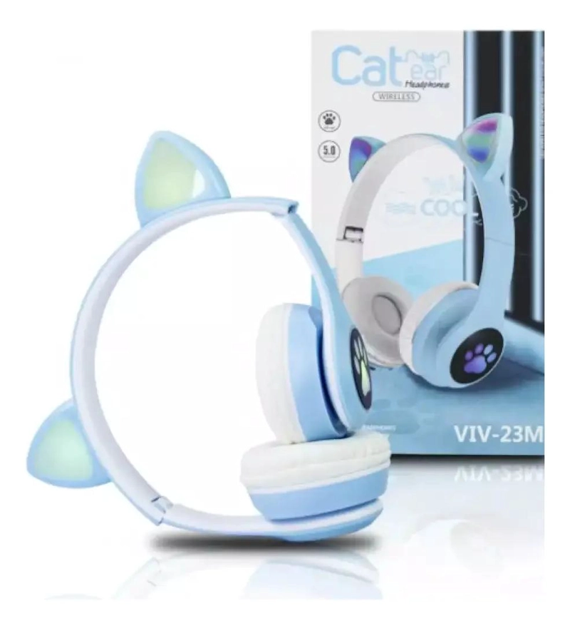 AUDIFONOS INALAMBRICOS BLUETOOTH INFANTIL DISEÑO GATO - 2