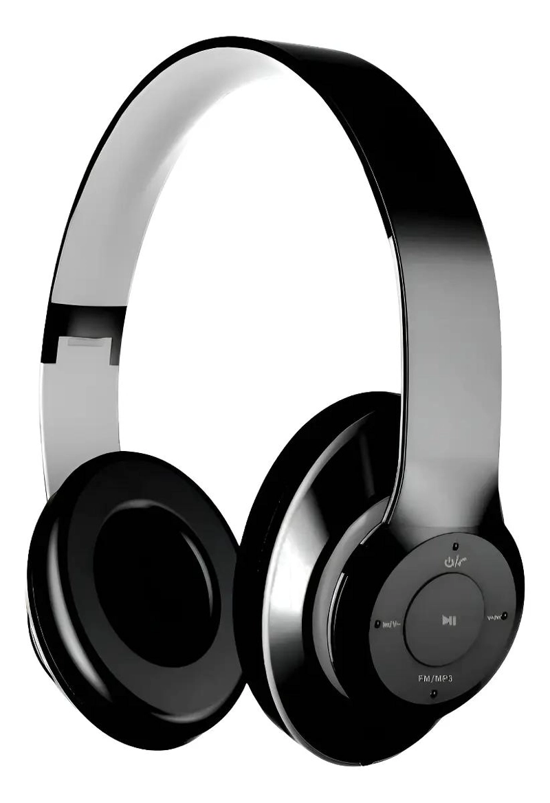 AUDIFONOS BLUETOOTH CON MICROFONO NEGRO - 1
