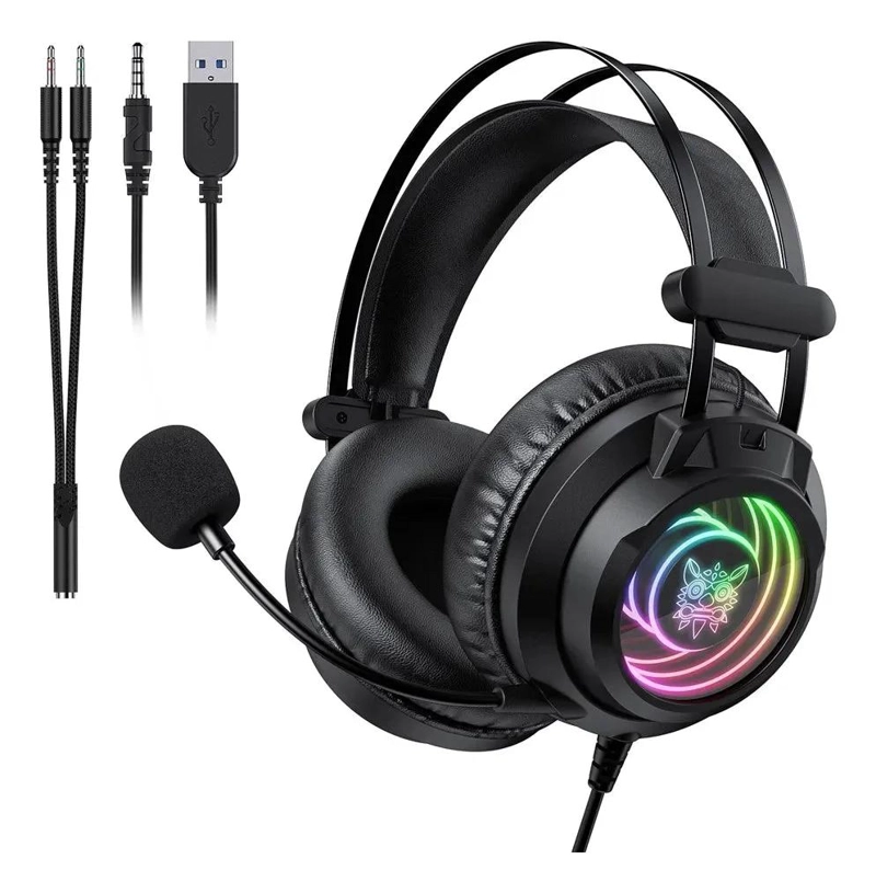 AUDIFONOS GAMER ONIKUMA X80 NEGRO CON MICROFONO - 2