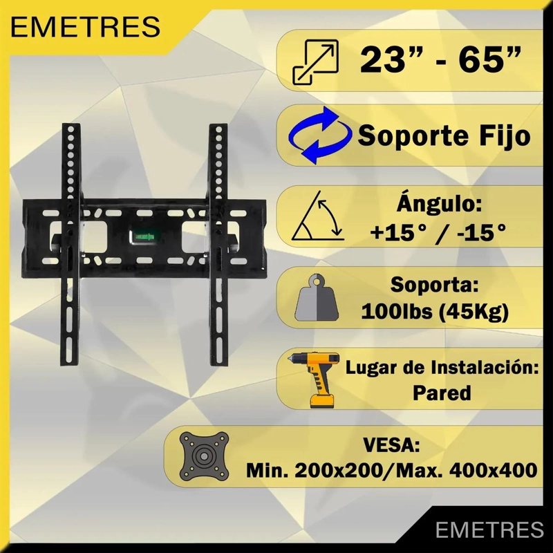 SOPORTE PARA TV DE 55 PULGADAS HASTA 45 KG - 2
