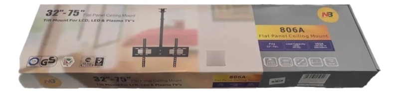 SOPORTE DE TECHO NEGRO PARA TV 32-75 PULGADAS VESA 100 - 2