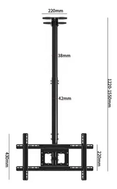 SOPORTE DE TECHO RETRACTIL PARA TV 32-75 PULGADAS - 3