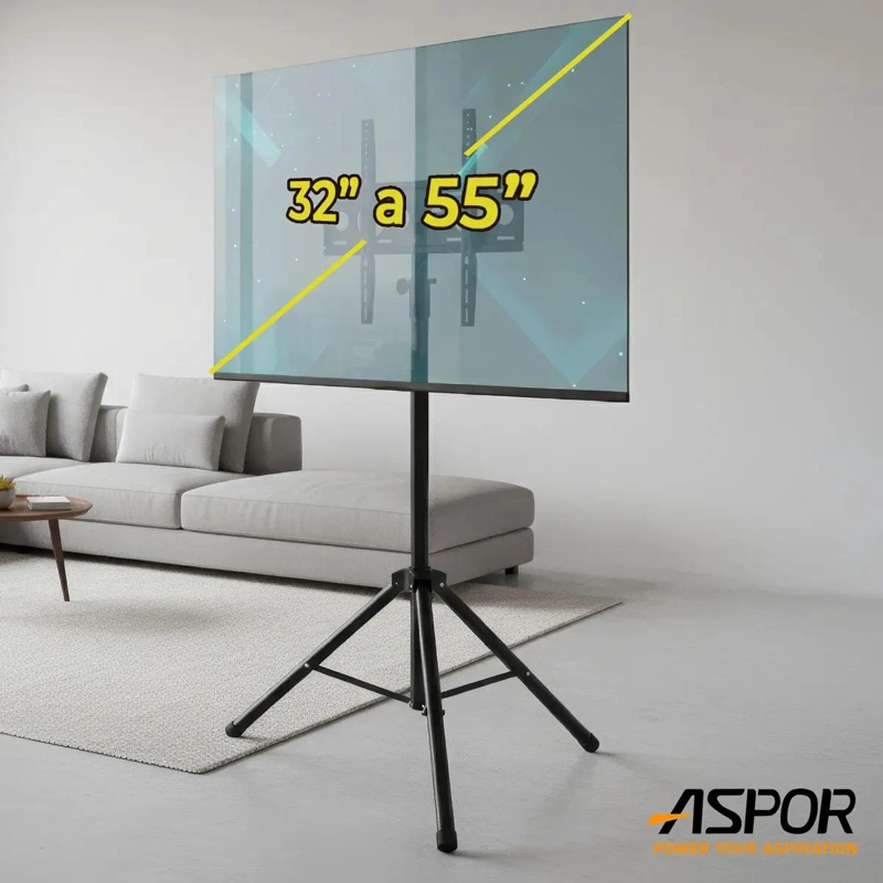 TRIPODE AJUSTABLE PARA TV 32 A 55 PULGADAS CON BASE GIRAR - 3