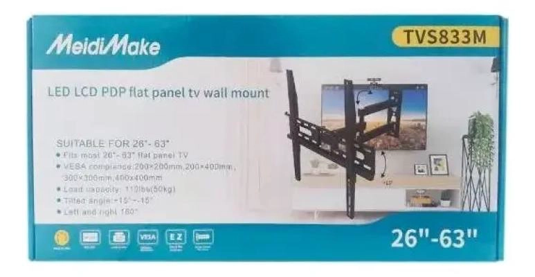 SOPORTE PARA TV DE 26 A 63 PULGADAS CON GIRO 180° - 5