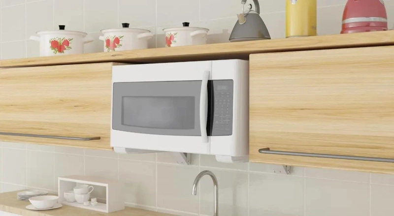 SOPORTE AJUSTABLE BLANCO PARA MICROONDAS - 2