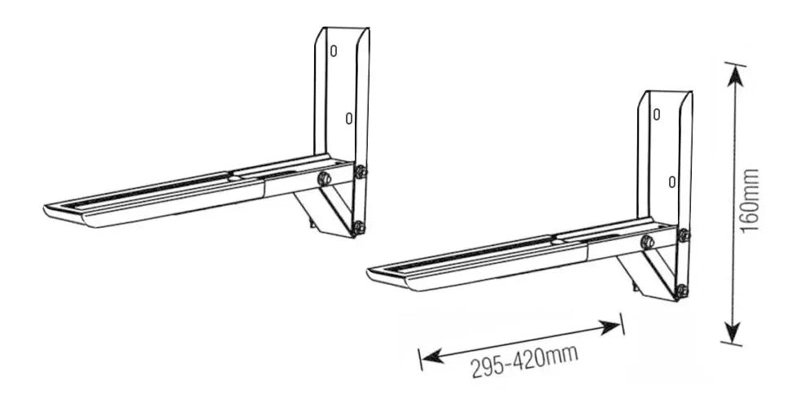 SOPORTE AJUSTABLE BLANCO PARA MICROONDAS - 4