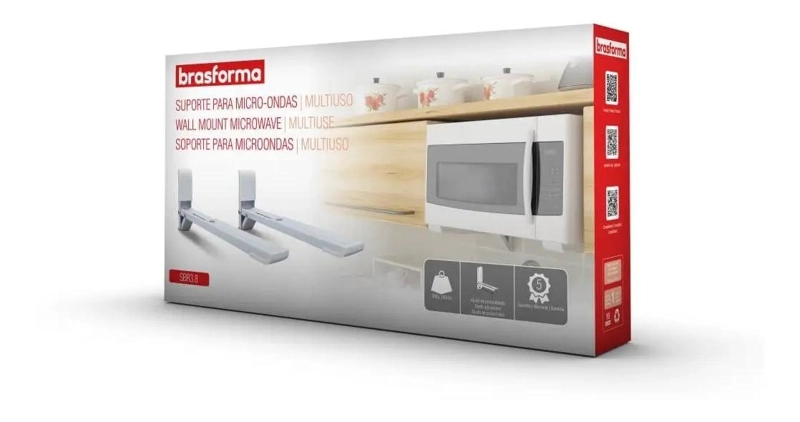 SOPORTE AJUSTABLE BLANCO PARA MICROONDAS - 5