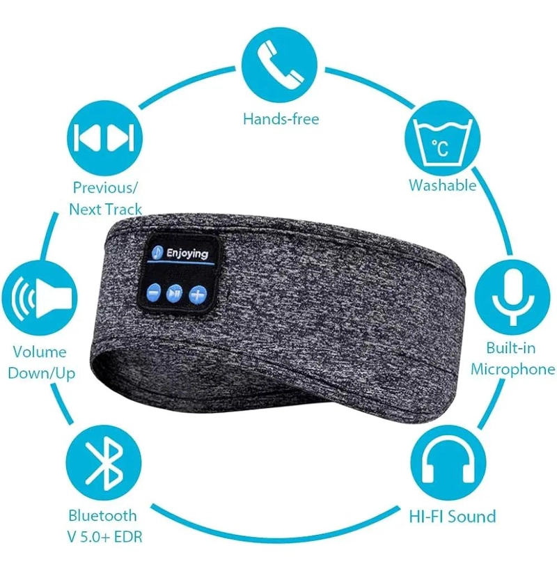 AURICULARES INALAMBRICOS CON CINTA PARA DEPORTE Y DORMIR - 4