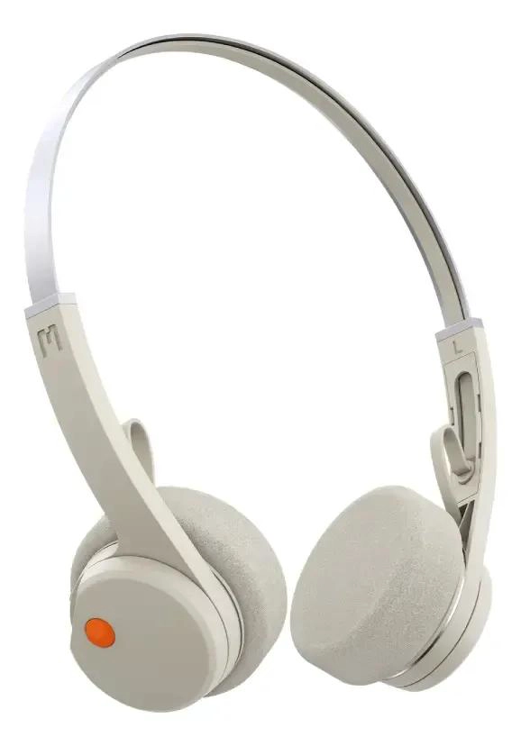 AUDIFONOS ON-EAR BLUETOOTH 5.3 BEIGE RETRO - 1