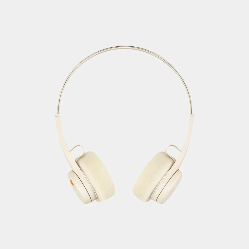 AUDIFONOS ON-EAR BLUETOOTH 5.3 BEIGE RETRO - 3