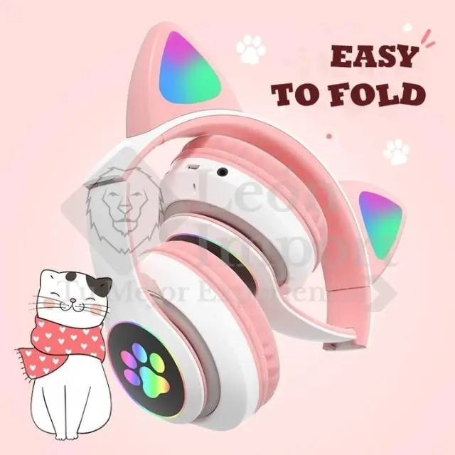 AUDIFONOS INALAMBRICOS CON LUCES RGB PARA NIÑOS - 2